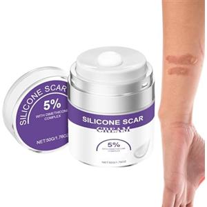 Generico Crema Cicatrici Viso | Balsamo Cicatrizzante 50g,Lozione Riparatrice Cura della Pelle per Vecchie e Nuove Macchie Ferite e Tagli Chirurgico Taglio Cesareo Ustioni Gamba e Faccia