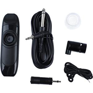 Pissente Kazoo Elettrico Professionale Mini Portatile con Pickup 11 Cm in Resina e Lega di Alluminio Nero per Chitarra Ukulele Violino Pianoforte