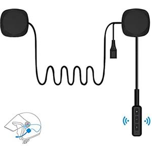 OBEST Casco moto Auricolare Bluetooth 5.0 Auricolare per bicicletta Auricolare interfono wireless Auricolare stereo a mani libere con microfono Controllo musica, Cuffie ampiamente compatibili