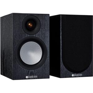 Monitor Audio Silver 50 New 7G - Diffusore da scaffale in nero lucido con tweeter C-CAM Gold Dome e driver bassi C-CAM da 5-1/4