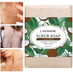 Dous Scrub Corpo Sapone,Sapone esfoliante viso da 3,5 once | Sapone esfoliante per viso da uomo realizzato con ingredienti naturali Profumo meraviglioso Dous