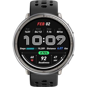 AMAZFIT ACTIVE2 ROUND BLACK SPORT SILICONE