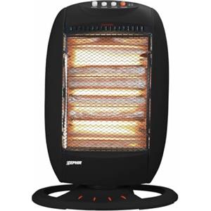 Dimensione Elettronica S.R.L. Stufa stufetta Alogena elettrica Oscillante con 3 elementi a basso consumo 1200 W Zephir HZP302 Silenziosa Potenza Portatile con Protezione anti surriscaldamento e Ribaltamento