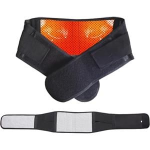 Comioke Fascia Lombare Riscaldamento, Fascia Lombare Supporto Schiena, Cintura Riscaldante Fascia Supporto Lombare, Fascia Lombare Riscaldamento, Fascia Lombare Posturale Regolabile per Uomini e Donne