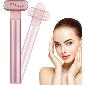 ZFZZC Massaggiatore Viso EMS Massaggiatore, Massaggiatore Occhi, Massaggiatore EMS Lifting Viso Rassodante per Tonificare il Viso, Anti-età e Cura, Elimina Occhiaie, Gonfiori e Rughe Oculari