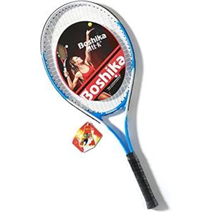 ACHETE Racchette da tennis per adulti Racchette da tennis da 27 pollici - Set di racchette da tennis per 1 giocatore con pallina, impugnature, base da tennis (Blu)