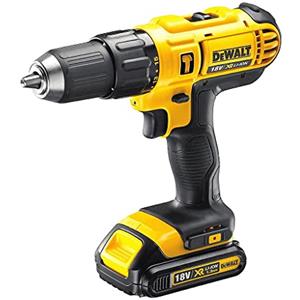 DEWALT DCD776C2-QW Trapano Avvitatore, 2 velocità a Percussione, 1.3 Ah, con Doppia Batteria in Valigetta, 18 V, Multicolore (Nero/Giallo)