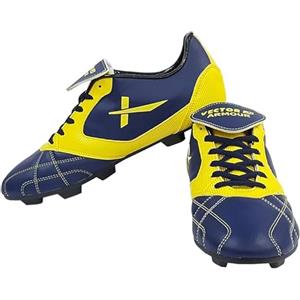 Vector X Armour Football Shoe, Scarpe da Calcio Uomo, Blu/Giallo, 38 EU