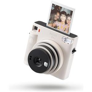instax Fujifilm instax SQUARE SQ 1 Chalk White - Fotocamera a sviluppo istantaneo, Modalità One-Touch Selfie, Esposizione Automatica, Foto Formato 62x62mm