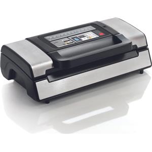 LAICA Macchina Sottovuoto Potenza 130 Watt con Doppia pompa di aspirazione e Maniglia di bloccaggio colore Nero / Bianco - VT3120