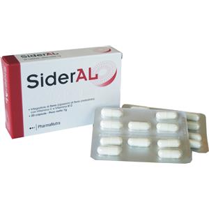 Pharmanutra Sideral - Integratore di Ferro Sucrosomiale con Vitamina C e B12 - 20 Capsule