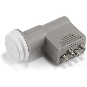 TELE System LNB QUAD, convertitore a 4 uscite indipendenti, LTE Stop - Low noise block-converter TS401F. Protezione dalle intemperie per ricezione stabile e affidabile
