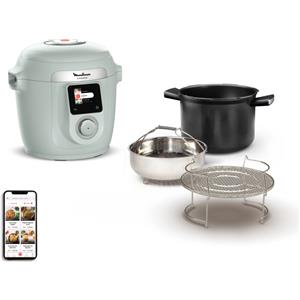 Moulinex Cookeo Wi-Fi 10In1 Eucalyptus Multicooker A Pressione Capacità 6L 10 Modalità Di Cottura Cottura Veloce