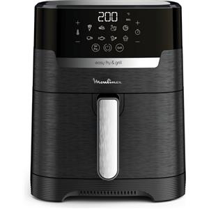 Moulinex Easy Fry & Grill Friggitrice Ad Aria 4.6L /1Kg Digitale Funzione Grill Griglia In Alluminio Pressofuso