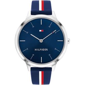 Tommy Hilfiger Orologio Analogico al Quarzo da Donna con Cinturino in Silicone Blu - 1782499