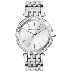 Michael Kors Darci Orologio al quarzo analogico con cinturino in acciaio inossidabile tono argento da donna MK3190