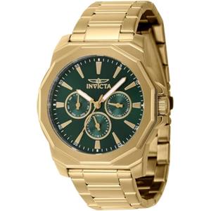 Invicta Speedway Orologio Uomo Quarzo - Acciaio Inossidabile - 42mm, Oro/Verde