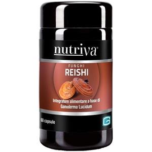 Nutriva Reishi: Integratore Naturale per Difese Immunitarie con Ganoderma Lucidum - 60 Capsule Vegetali