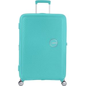 American Tourister Soundbox - Trolley L Espandibile Valigia, 77 cm, 97/110 L, Blu (Poolside Blue)