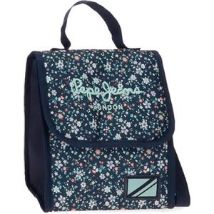 Pepe Jeans Alenka Borsa termica per alimenti Blu 20 x 23 x 14 cm Poliestere by Joumma Bags by Joumma Bags, blu, Tracolla porta alimenti termica
