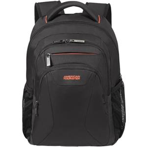 American Tourister al lavoro - zaino per laptop 13,3-14,1 pollici, 46 cm, 20,5 L, nero/arancione (nero/arancione)