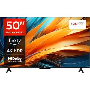 TCL - 50PF650 50 Pollici TV 4K Ultra HD, Smart LED e Fire TV (Dolby Vision, Dolby Atmos, DTS, HDR 10, Alexa integrato, Airplay2, Miracast)