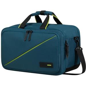 American Tourister Take2Cabin - Borsa da viaggio Ryanair a 3 vie, bagaglio a mano, zaino aereo S sottosella, 40 x 25 x 20 cm, 25 L, blu (Harbour Blue)