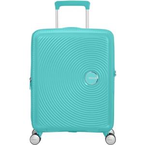 American Tourister Soundbox - Trolley S Espandibile Bagaglio a Mano, 55 cm, 35.5/41 L, Blu (Poolside Blue)
