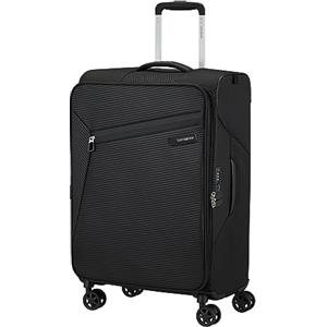 Samsonite Litebeam - Spinner M, Valigia Espandibile, Nero, Spinner 66 cm