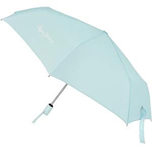 Pepe Jeans Macy Ombrello Pieghevole Blu Poliestere con bastone in Alluminio, blu, Ombrello