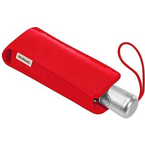 Samsonite Alu Drop S - Safe 3 Section Auto Open Close Ombrello Pieghevole, 28.5 cm, Rosso (Tomato)