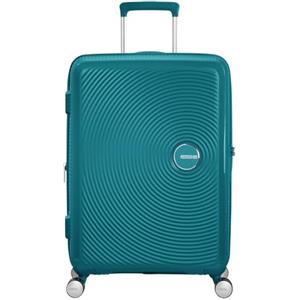 American Tourister Soundbox - Trolley M Espandibile Valigia, 67 cm, 71.5/81 L, Verde (Jade Green)