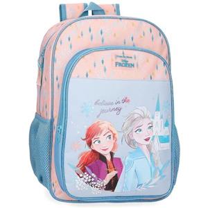 Disney Joumma Bags, Frozen Believe in the journey, zaino per bambini, zaino da scuola, realizzato in poliestere, spalline larghe e regolabili, varie tasche e scomparti., blu, Zaino Frozen