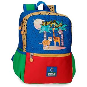 Enso Jungle Club Zaino scuola multicolore 25 x 32 x 12 cm poliestere 9,6 L, multicolore, Zaino scolastico