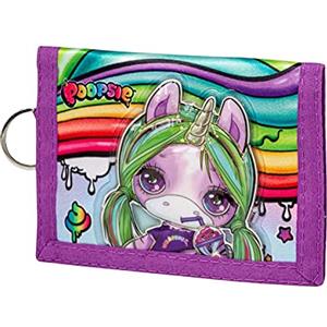 KARACTERMANIA Poopsie Slime Surprise Rainbow-Portafoglio Velcro, Multicolore, 21.5 x 9 cm