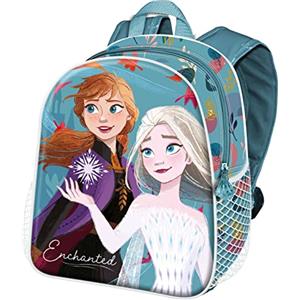Disney Frozen 2 Enchanted-Zaino Basic, Blu, 31 x 39 cm, Capacità 18.2 L
