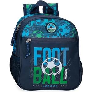 Roll Road Gol Zaino per bambini, zaino scolastico, realizzato in poliestere, tasche laterali, spalline larghe regolabili, maniglia superiore per appenderla, sistema magic Fix., Nero, Taglia unica