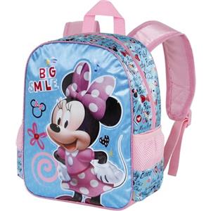 Disney Minni Mouse Big Smile-Zaino Basic, Blu, 31 x 39 cm, Capacità 18.2 L