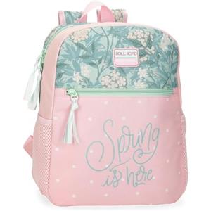 Roll Road Spring ist hier Cabina-case, Valigia per bambini, realizzato in ABS, un materiale durevole e leggero, Colore: rosa., Mochila adaptable, Zaino adattabile
