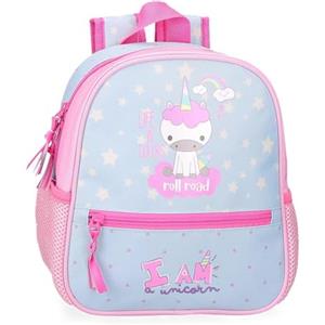 Roll Road I Am a Unicorn Zaino prescolare adattabile a carrello blu 23 x 25 x 10 cm Poliestere 5,75 L, blu, Zaino prescolare adattabile a carrello