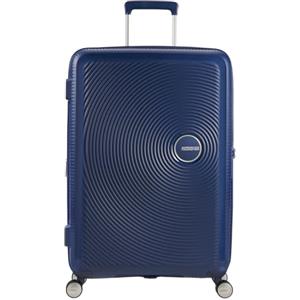 American Tourister Soundbox - Trolley L Espandibile Valigia, 77 cm, 97/110 L, Blu (Midnight Navy)