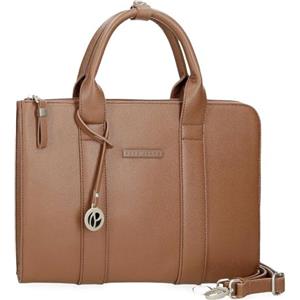 Pepe Jeans Elia Bagaglio- Borsa messenger donna, marrone, Taglia unica, Borsa per computer portatile