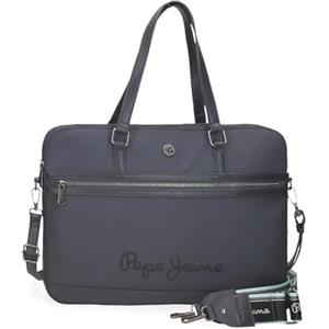 Pepe Jeans Corin - Borsa per laptop da 15,6 pollici, colore: grigio 40 x 30 x 5 cm, poliestere e PU 6L by Joumma Bags, grigio, Taglia unica, Borsa per computer portatile