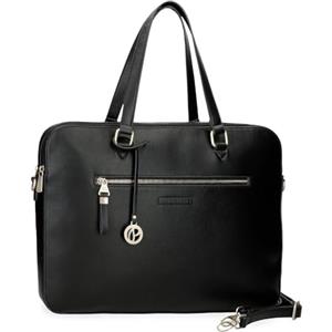 Pepe Jeans Elia Bagaglio- Borsa messenger donna, Nero, Taglia unica, Borsa per computer portatile