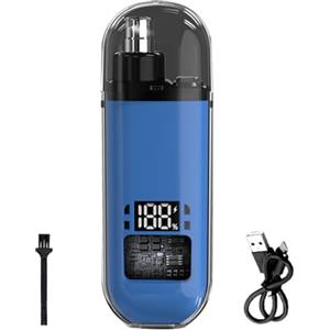 Ghjkldha Tagliaorecchie e Naso | Rasoio per Orecchie e Naso per Uomo,Display Digitale Senza Fili Ricaricabile Macchina per Uomo Donna Cura Personale Taglio Rifinito