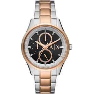 Armani Exchange orologio per uomo, movimento cronografo e cassa orologio per 42 mm con cinturino in acciaio inossiorologio perbile, pelle o silicone, Tonalità argento e oro rosa
