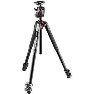 Manfrotto 190X - Treppiede a 3 sezioni in Alluminio con Testa a Sfera XPRO con Piastra 200 PL per Fotocamera Mirrorrless, DSLR