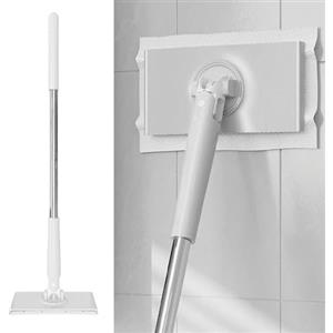 Generic Mi-ni Sweepers Mop, automatico con cambio panno, per pavimenti piatti, Mi-ni compatibile con asciugamani per il viso, rotante a 360 °, senza lavaggio a mano,