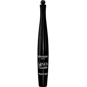 Bourjois Eyeliner Liquido Liner Pinceau, Eyeliner Waterproof dal Tratto Preciso a Lunga Durata, 01 Noir Beaux-Arts