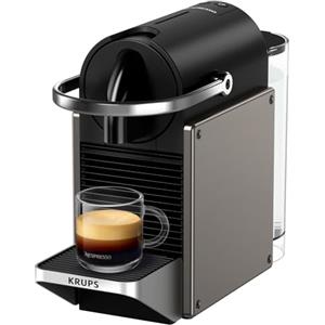 Nespresso Krups XN306T10 Nespresso Pixie, Macchina da Caffè Capsule, 2 Scelte di Caffè, Design Industriale, Risparmio energetico, Capsule Riciclabili, Verde Scuro